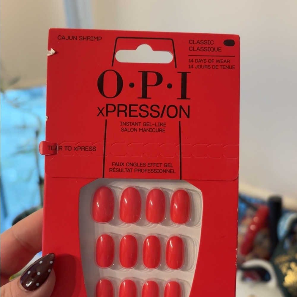 OPI xPRESS/ON Gel-Like Nails - Cajun Shrimp